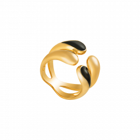gold plated cuff ring
