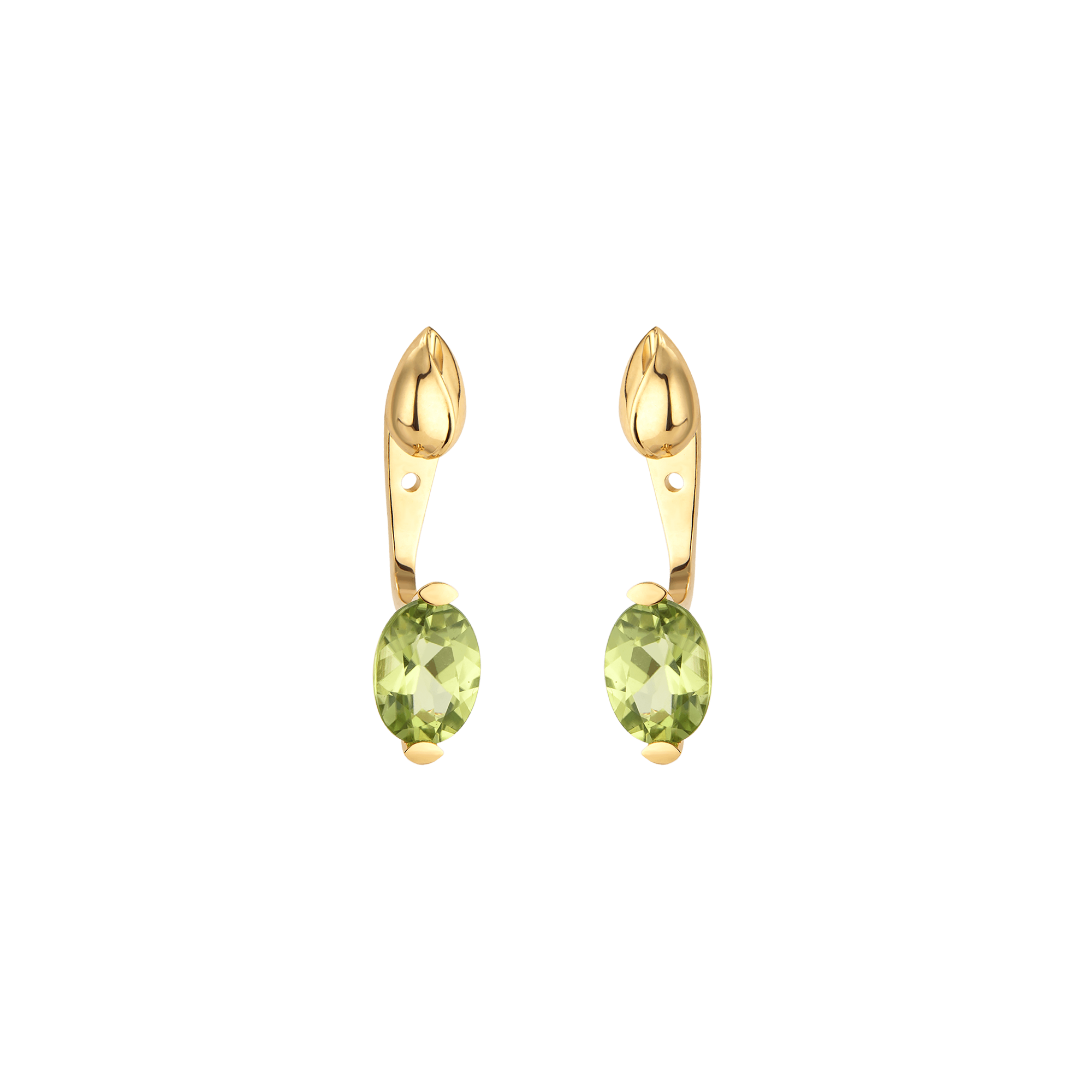 New Collection | Into the garden 14K gold jacket earrings for women