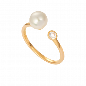 open pearl ring