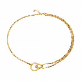 gold plated silver necklace for women